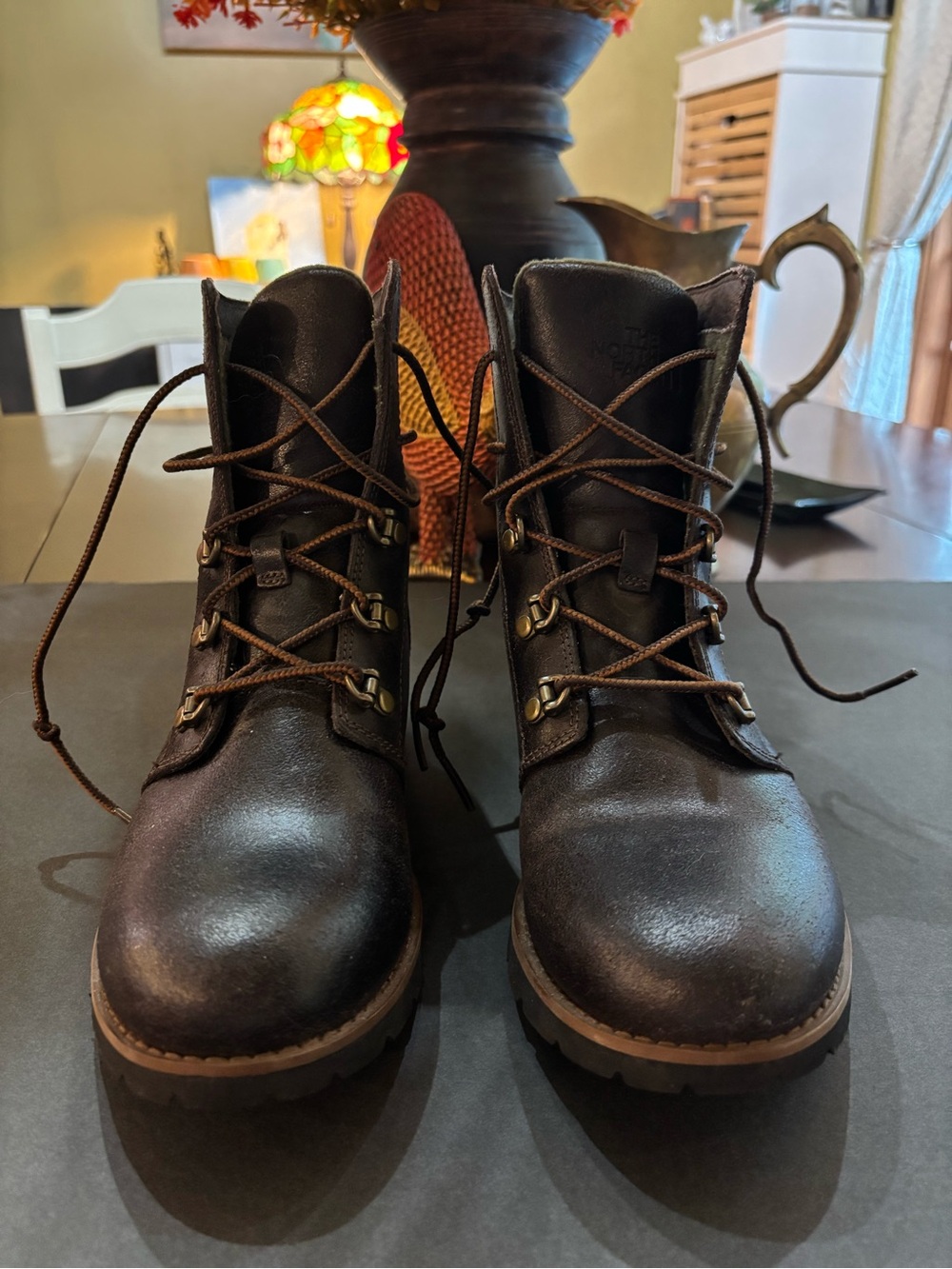 The North Face Ballard Women’s Size 6 Brown Leather IcePick Boots Y2K Hiking